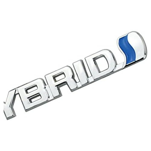 Emblema De Metal Híbrido Logo Coches Híbridos (platea...