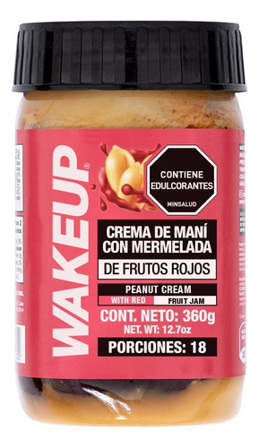 Crema De Maní Frutos Rojos 360g - g