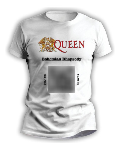 Remera Rockera Personalizada Con Qr Queen Hombre Mujer 3111