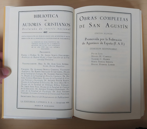 Bras Completas San Agustín Tomo 10: Sermones 2° 51-116, De San Agustín De Hipona., Vol. Pio De Luis. Editorial B.a.c. Biblioteca De Autores Cristianos, Tapa Dura En Español