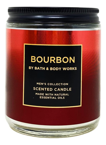 Bath & Body Works Men's Collection Bourbon - Vela Perfumada 
