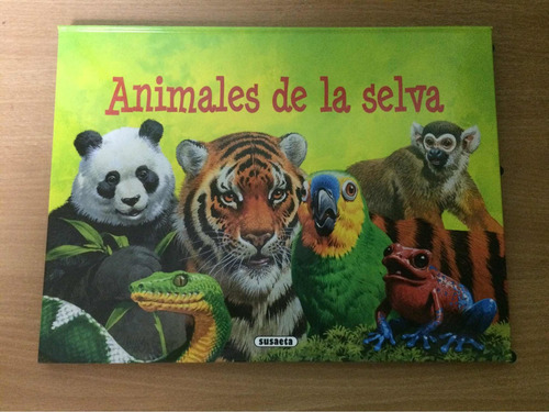 Libro Infantil Desplegable. Animales De La Selva. Nuevo