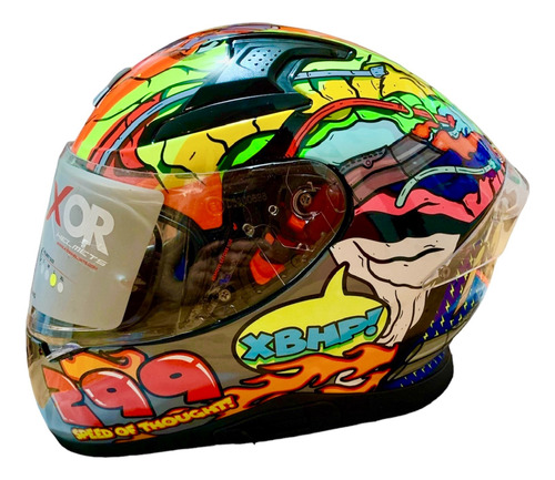 Casco Axor Modelo:apex Speed Lentes Obscuros ,bluetooth 