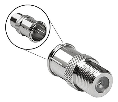 Pack De 10 Adaptadores Tv F Tipo: Conversin Rpida Coaxial