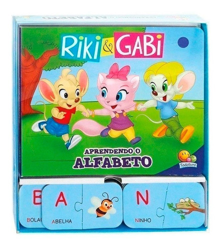 Box Riki E Gabi Alfabeto Infantil Educativo