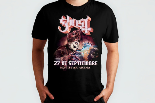 Polera Ghost Chile Movistar Arena 2023 - Estampado Doble 