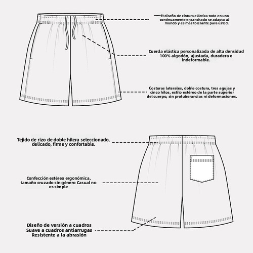 Bermuda Deportiva Hombre Verano Holgado Casual 1