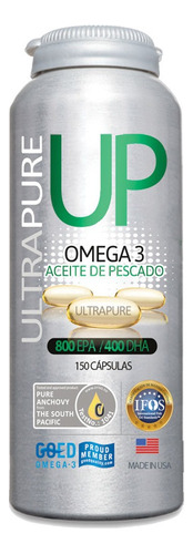 Suplemento en cápsula Newscience  Omega UP UltraPure omega 3 en frasco 150 un
