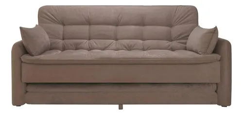 Sofá Cama Marrón Tela Madalena