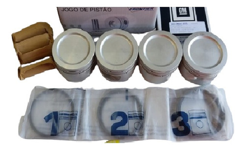 Jogo 4 Pistões Com Anel Std Corsa 1.6 8v Mpfi Gasolina
