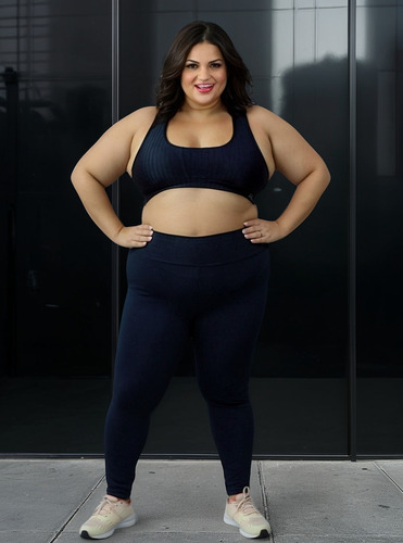 Legging Plus Size Blackout Zero Transparencia