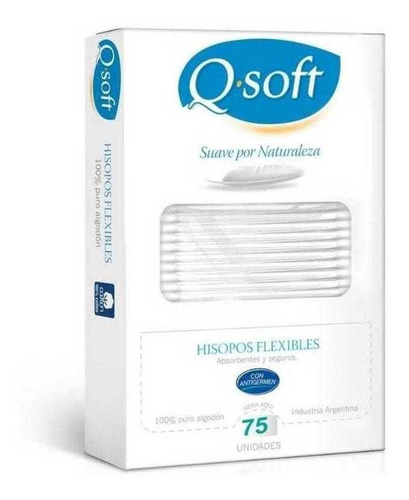 Hisopos Flexibles Qsoft Estuche 75 Unid Con Antigermen