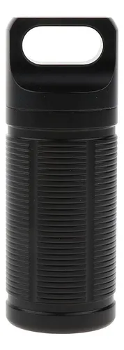 Botella De Cápsula Caja Píldora Mini Viaje Negro