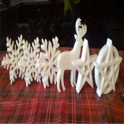 Imagen 4 de 4 de Molde De Jabon De Pie De Copo De Nieve De- Figura Plastica