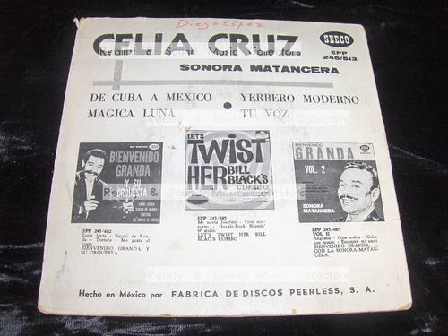 Celia Cruz De Cuba A Mexico 7 Pulgadas De Coleccion (Usado)