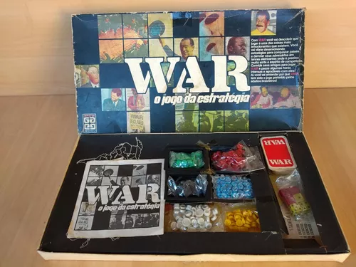Jogo War Antigo Grow Anos 70 Completo Em Sua Caixa Original