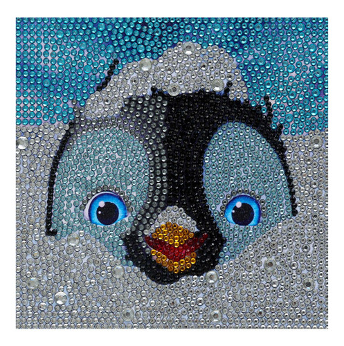 Diy 5d Diamond Pintura Lindo Pingüino Patrón 150x150mm Compl