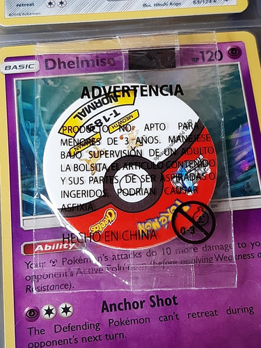 Tazo De Peluche De Meowth T-189 En Su Bolsita Original. (Usado)
