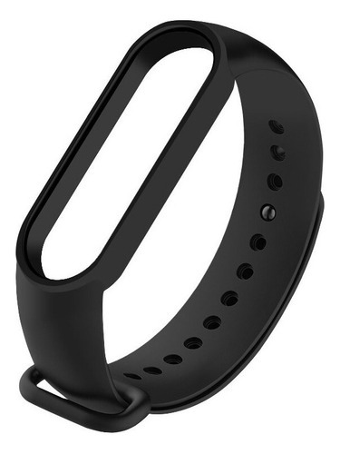 Malla Pulsera Silicona Reemplazo Para Xiaomi Mi Band 7 Color Negro