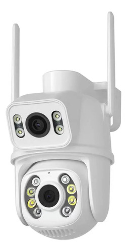 Cámara Ptz Wifi De 6 Mp, 4k, Doble Lente, Vigilancia Con Det