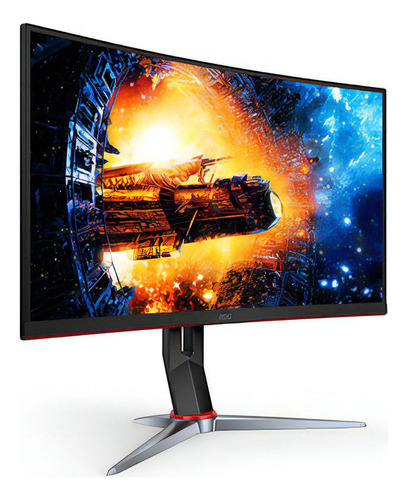 Monitor Gamer Curvo Aoc C24g2 23.8  Full Hd Freesync 165hz Color Negro