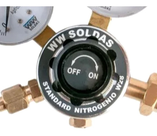 Imagem 7 de 9 de Cilindro De Nitrogenio 1m3 7lts + Regulador +adaptador Manif