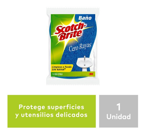 Fibra Cero Rayas Baños Scotch - Brite Limpieza Delicada