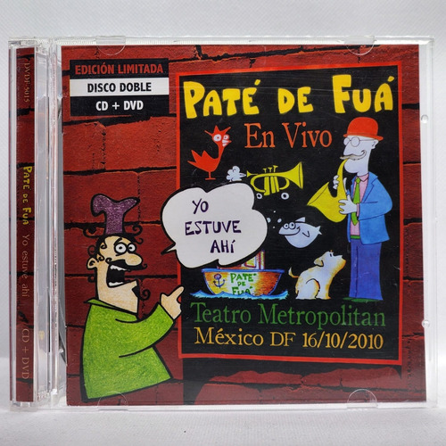 Cd/dvd Paté De Fua En Vivo Yo Estuve Ahí 