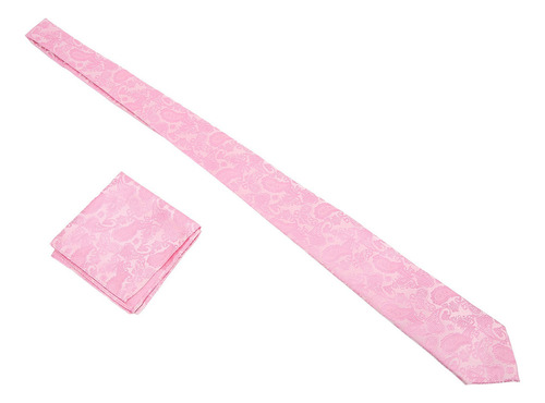 Corbatas Hombre Corbata Pañuelo Estampado Rosa Clásico