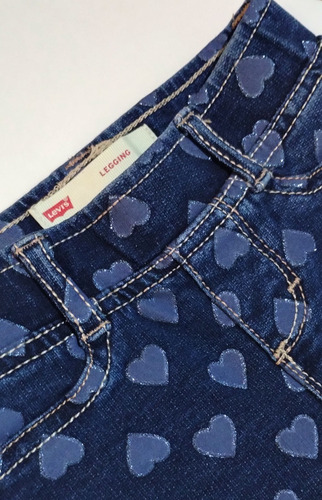 Jeans Levis Niña Corazones Brillantes Oportunidad Original