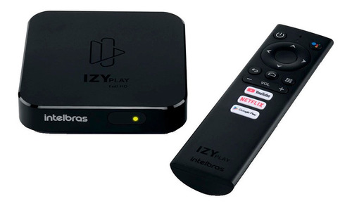 Imagem 1 de 5 de Smart Box Android Tv Izy Play Intelbras Tv Box P/ Smart Tv
