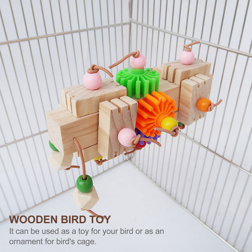 Juguete Multiusos Para Moler Loros, Soporte De Madera Para L