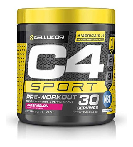 C4 Sport Pre Workout Powder Watermelon - Nsf Certified For S