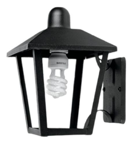 Farol Para Exterior De Pared Trapecio C/vidrio Ideal Jardin