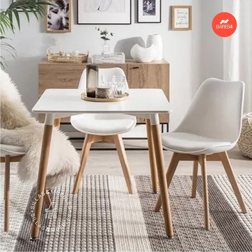 Imagen 3 de 6 de Mesa De Comedor Eames 70x70 Cm