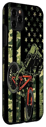 Funda Para iPhone 11 Pro Max Camo American Flag Mountain Bik