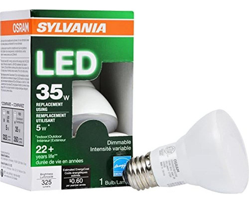 Sylvania 73781 Medium Base 2700k Regulable R20 5w Led Bulb W