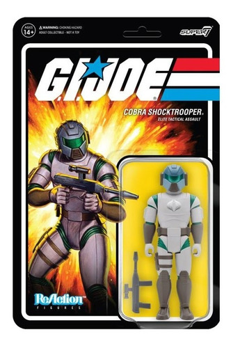 Gi Joe Reaction Cobra Shocktrooper A Super 7 - Tierra Prima