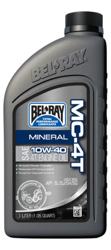 Bel-ray Mc-4t Mineral Engine Oil 10w-40 1 L