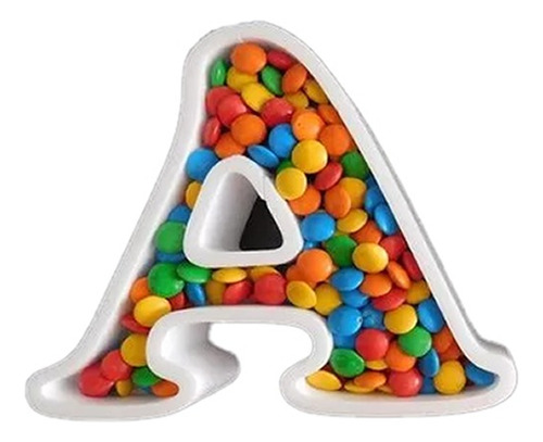 8 Letras Huecas De Telgopor Candy Bar 15 Cm