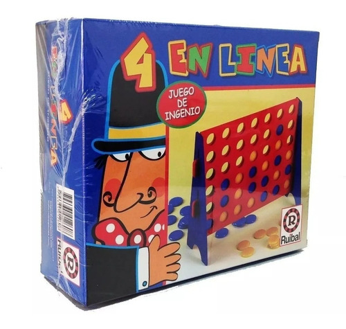 Imagen 2 de 4 de Juego De Mesa 4 En Linea Mini Juego De Estrategia Ruibal