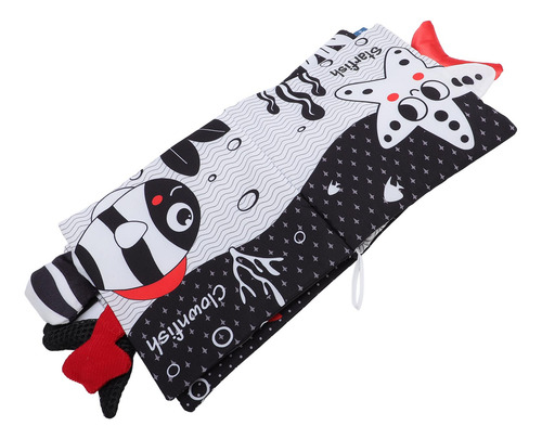 Libro Para Bebés De Tela Suave, Blanco Y Negro, Con Forma Es