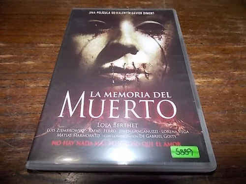 Dvd Original La Memoria Del Muerto - Berthet Goity Ferro