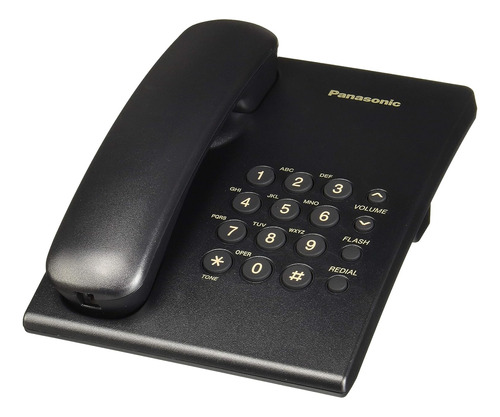 Telefono Panasonic Negro Alambrico