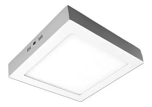 Foco Panel Led Plafon Sobrepuesto Cuadradado 12w Luz Blanca