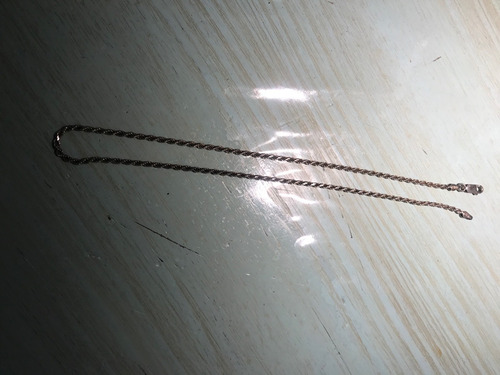 Imagen 1 de 5 de Cadena De Plata Estilo Cordón Torcido!