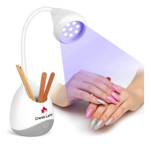 Lámpara De Uñas Uv/led Inalámbrica Para Tips Soft Gel 36w