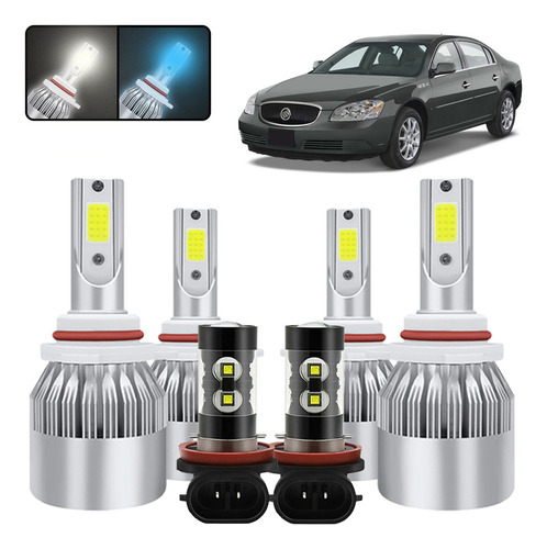 Kit De Focos Led 9005 9006 H11 Para Buick Lucerne 2006-2011