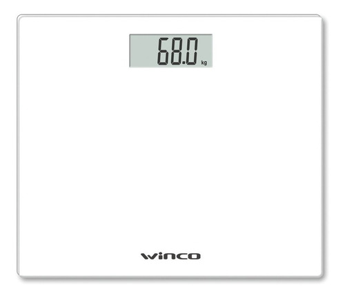 Balanza Digital Personal Para Personas Baño Led Winco W-7000 Color Blanco