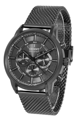 Relógio Orient Masculino Cronógrafo Myssc009 G1gx Grafite